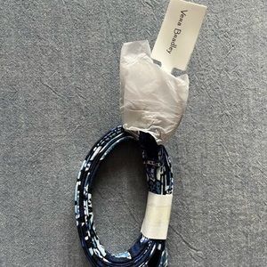NWT Vera Bradley Blue Tropics Tapestry Floral Lanyard